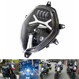 LED Headlight Head Lamp w/ Halo DRL High Low Beam for SUZUKI V-Strom 650 / 1000 DL1000 DL650 2014-2021 E-MARK Approved - pazoma