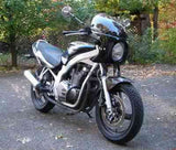 Cafe Racer Viper 7" Headlight Fairing Tough Molded Plastic Construction Fairing Gloss Black 70-52501 - pazoma