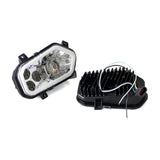 Polaris RZR XP 400 450 500 570 800 900 Sportsman LED Headlights Headlamp Conversion Kit with LED Halo Rings ATV Off-Road - pazoma