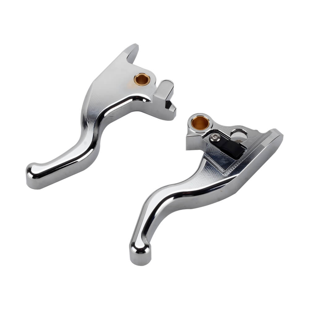 CNC Shorty Hand Control Lever Kit Brake Clutch Levers For Harley Softail Low Rider S Sport Glide Standard Street Bob 15-2023 - pazoma