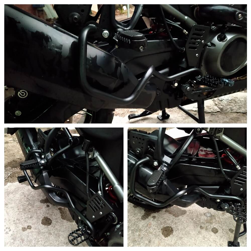 Harley Pan America 1250 Special RA1250S RA1250 2021-2023 Exhaust Muffler Guard Crash Bars Protector Bumper 47200732 Black - pazoma
