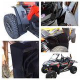 Polaris RZR XP 1000 RZR XP 4 1000 XP Turbo XP 4 Turbo 2014-2020 Extended Fender Flares Mud Flaps Front & Rear Mud Guards - pazoma