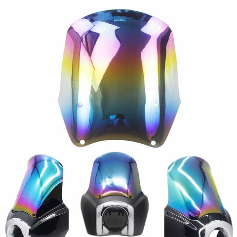 FXDXT Dyna Super Glide 15 inch T-Sport Headlight fairings Replacement Recurve Windshield Kit for Harley Street Bob FXR FXBB - pazoma