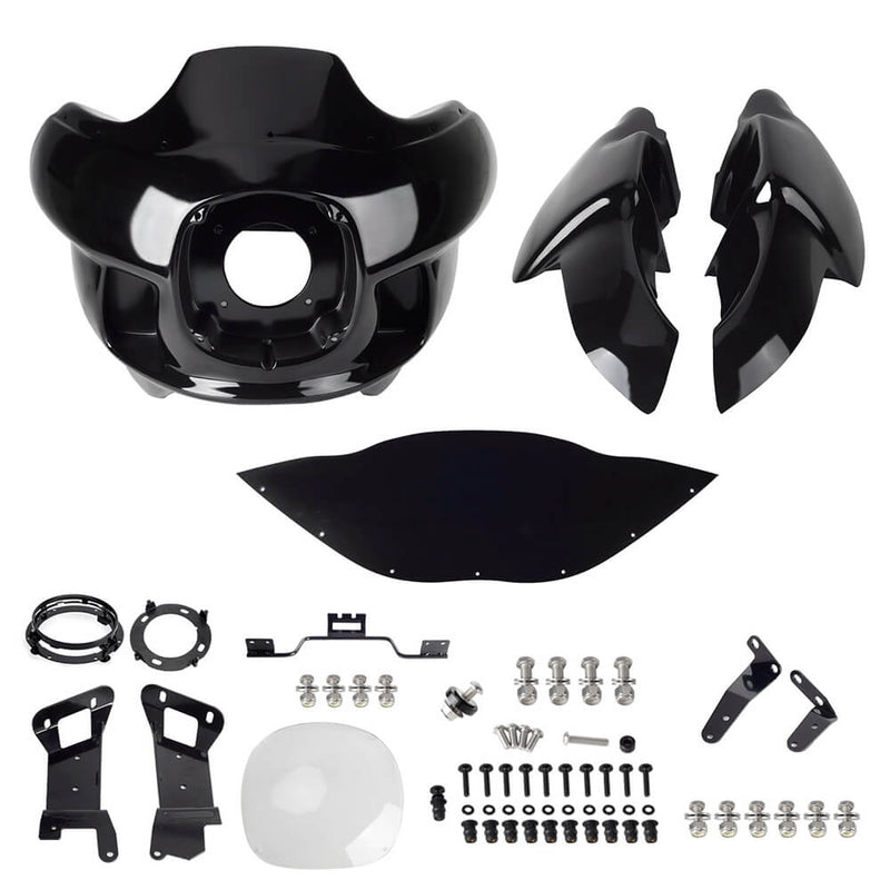 FXR FXRT FXRP FXRD Style Clubstyle Upper Lower Fairings For Harley Softail M8 FXBB FXBBS FXLR FXLRS FXFB FXFBS FXST 2018-2024 - pazoma