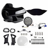 FXR Style Clubstyle Upper Lower Fairing W/7" LED Headlight For Harley Softail M8 FXBB FXBBS FXLR FXLRS FXFB FXFBS FXST 18-24 - pazoma