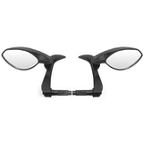 Motorcycle Universal 3 in 1 Folding Bar End Mirrors with Lever Guard Fit 7/8" 22mm Handlebar Side Rear View Mirror - pazoma