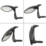 Motorcycle Universal 3 in 1 Folding Bar End Mirrors with Lever Guard Fit 7/8" 22mm Handlebar Side Rear View Mirror - pazoma