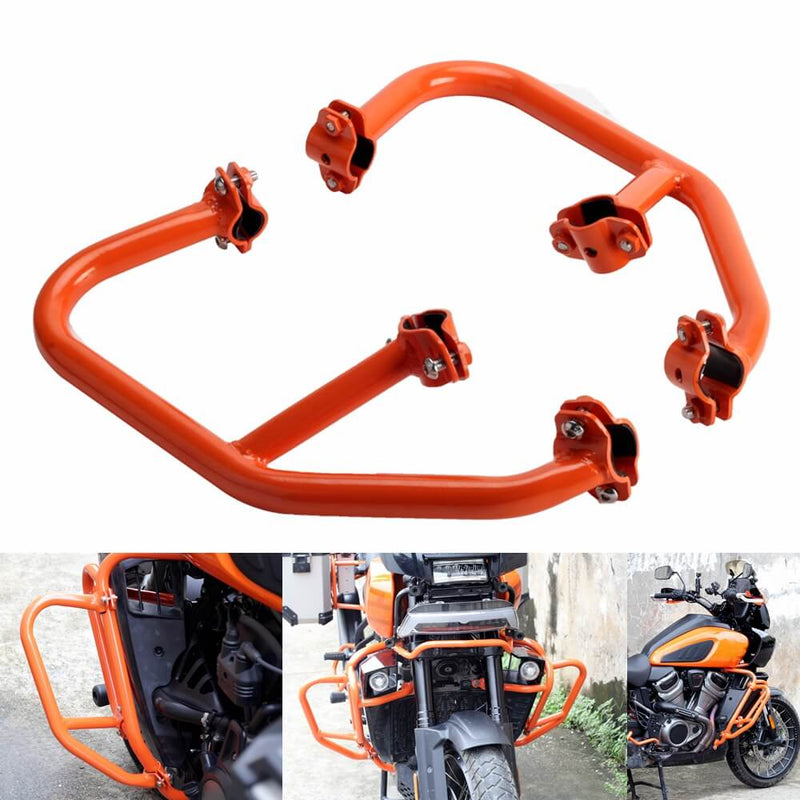 Harley Pan America 1250 ST Special RA1250 S SE CVO Extension Brush Bumper Engine Guard Highway Crash Bar Stunt Cage Protector Protection 21-25 - pazoma