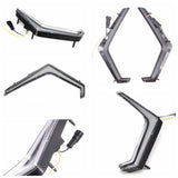 Polaris RZR XP Turbo 4 Turbo XP 1000 4 1000 Front LED Turn Signal Light "FANG" Signature Accent Light Kit 2019+ 2414087 2414088 - pazoma