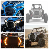POLARIS RZR XP- FANG LIGHTS Marker Corner Blinker DRL Accent 1000 Turbo S XP4 UTV Front Signature Turn Turn Signal Light 2018-2025 - pazoma