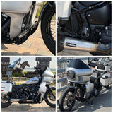 Harley Softail M8 Low Rider FXLR S ST FXBB FXST FXFB Front Rear Highway Engine Guard Crash Bar Passenger Peg Frame Slider 2018-2023 - pazoma