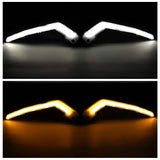 Can-Am Maverick X3 XDS XRS Max Turbo R LED Front Driver Signature Light DRL w/Sequential Flowing Flashing Amber Turn Signal 17-21 710004994 710004995 - pazoma