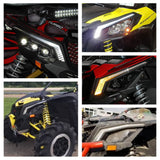 Can-Am Maverick X3 XDS XRS Max R LED Turn Signal Kit w/ Signature Lights Amber Accent Marker Corner Blinder Pair Running DRL 710004994 710004995 - pazoma
