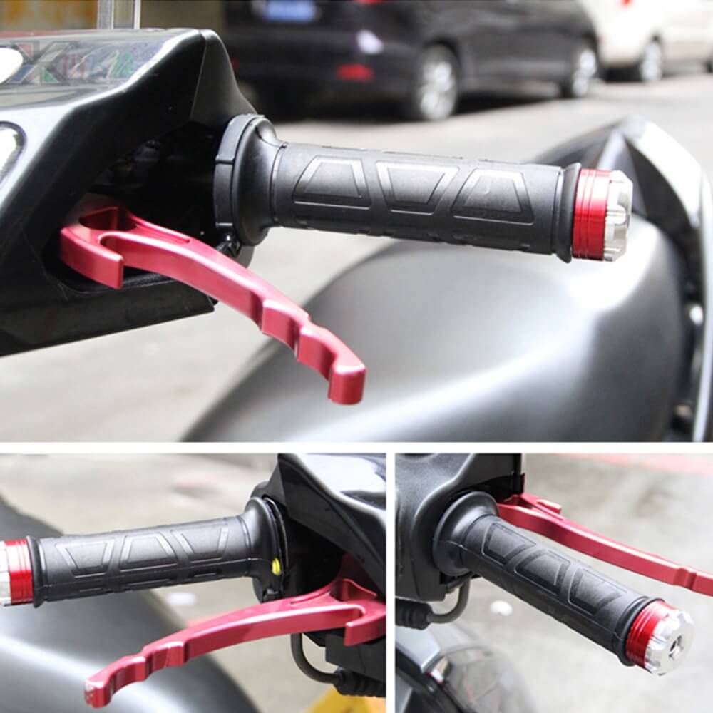 AUTO Black 22.2mm 7/8" Universal Adjustable Motorcycle Off-Road handlebar Electric Heating Hot Heated Grips Hot/Warm Hands for a single throttle cable - pazoma