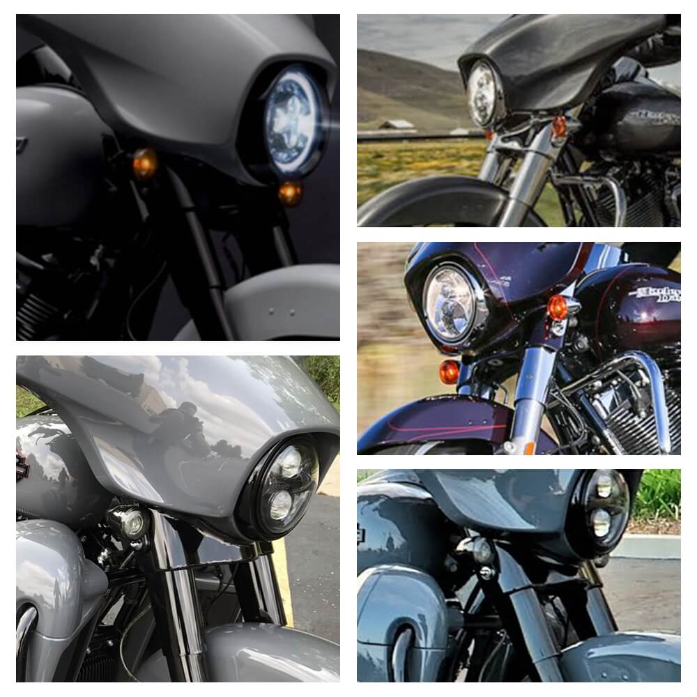 Outer Batwing Lower Trim Skirt Fairing For Harley Davidson Touring FLHX FHLT FLH Electra Street Glide CVO 2014-2024 - pazoma