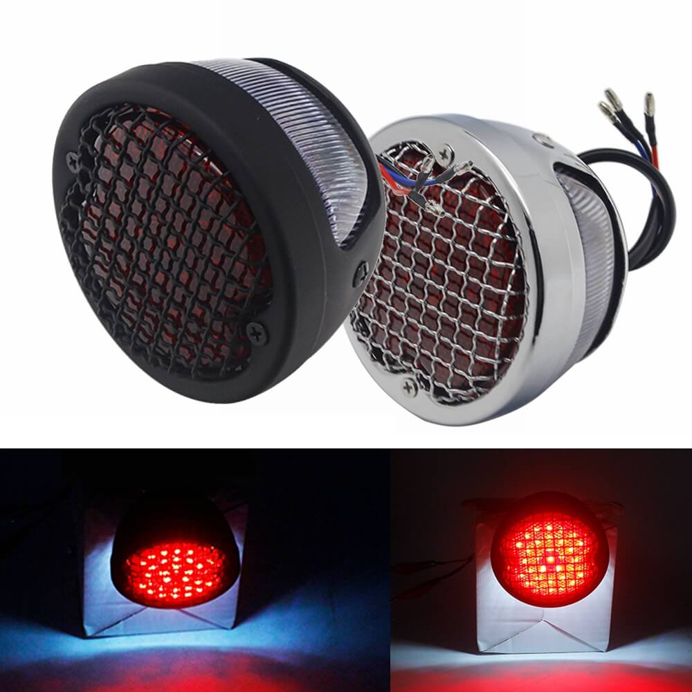 Universal Motorcycle Mini Bates Style LED Brake Stop Tail Light Lamp For  Harley Chopper Bobber Cafe Racer Vintage old school Scrambler Racer Custom  – pazoma