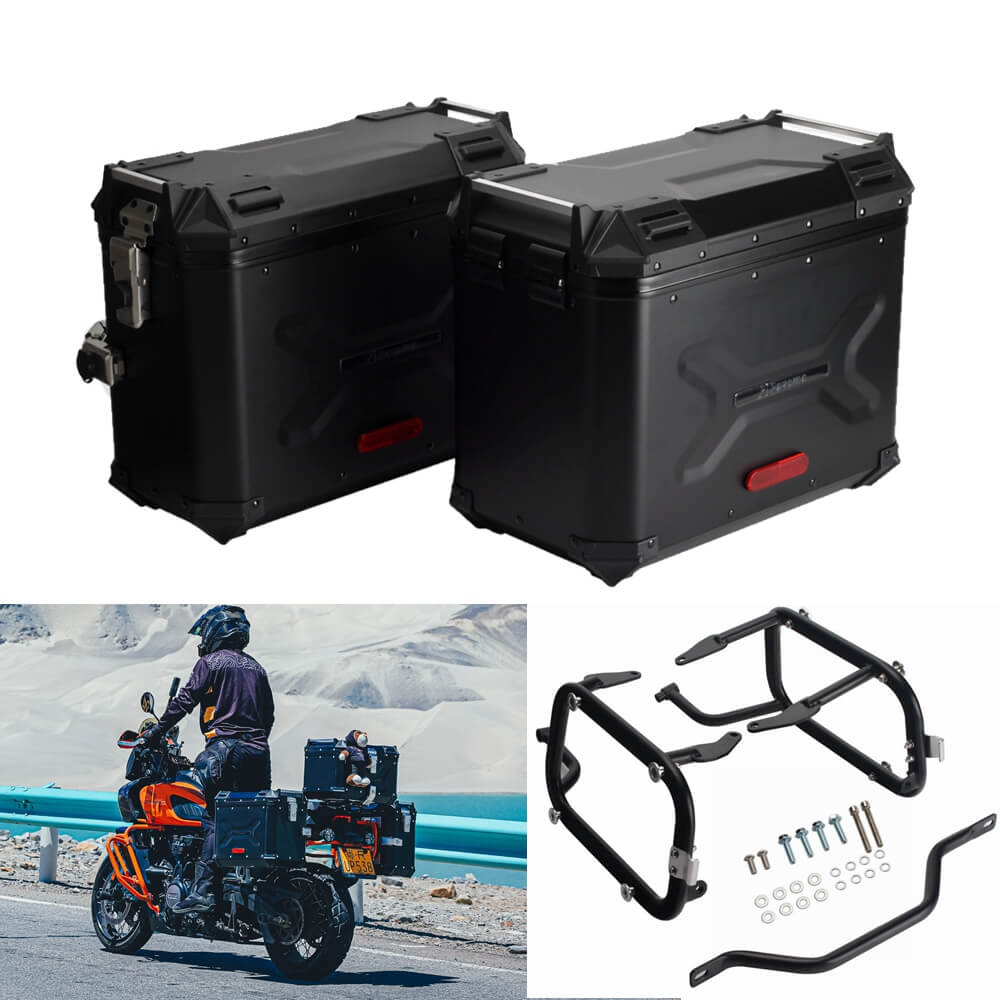 H-D Pan America 1250 Special RA1250S RA1250 Aluminum Side Top Cases Luggage  Tail Box W/Mounting Plate System Bracket Inner Liner