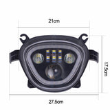 Suzuki Boulevard M109R VZR1800 M90 Black LED Headlight Front LED Headlamp DRL+HL/Lo Beam Assembly - pazoma