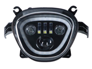 Suzuki Boulevard M109R VZR1800 M90 Black LED Headlight Front LED Headlamp DRL+HL/Lo Beam Assembly 2006-2024 - pazoma