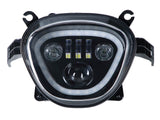 Suzuki Boulevard M109R VZR1800 M90 Black LED Headlight Front LED Headlamp DRL+HL/Lo Beam Assembly