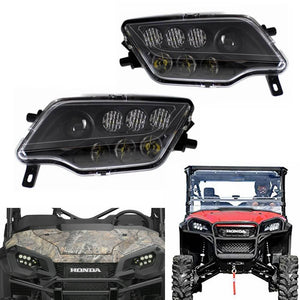 2016-2020 HONDA Pioneer 1000 SXS1000 Pioneer1000EPS 1000-5 PIONEER1K LED Headlights Conversion Kit High Low Beam Replacement Headlamp - pazoma