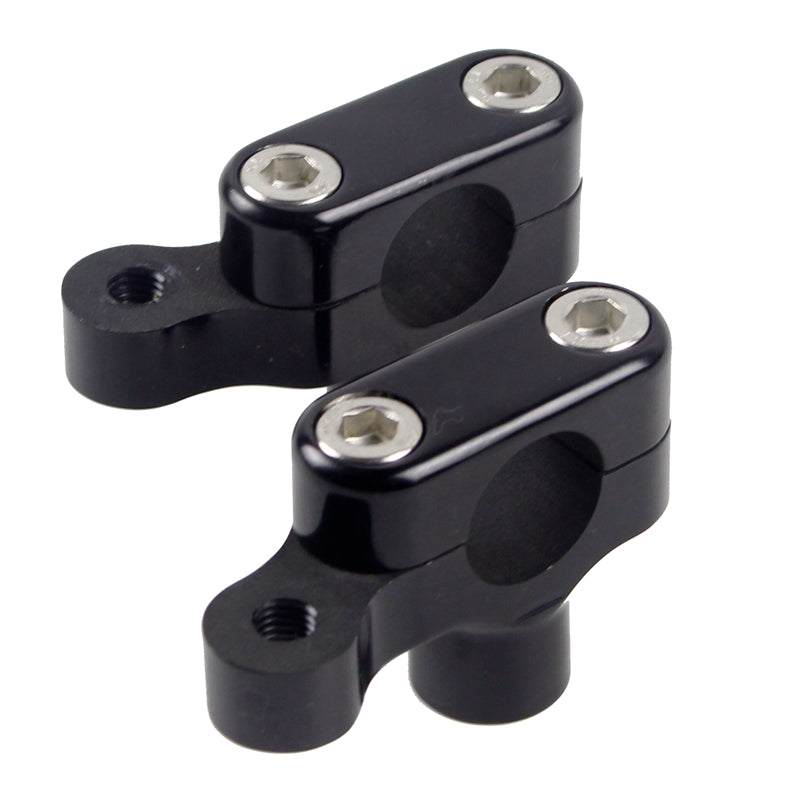 Pazoma Motorcycle CNC Handlebar Risers with Meter Bracket for Harley Sportster models 2004-2019, color Black / Silver - pazoma