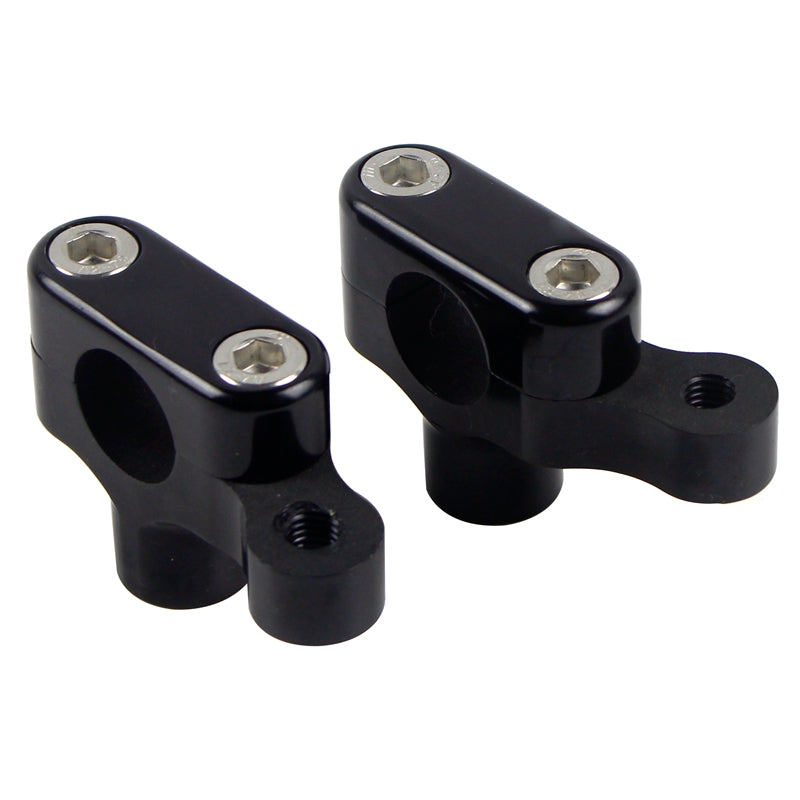 Pazoma Motorcycle CNC Handlebar Risers with Meter Bracket for Harley Sportster models 2004-2019, color Black / Silver - pazoma