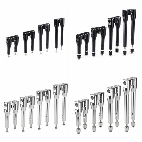 Club Style Top Clamp Straight Modular Handlebar Risers Kit for Harley Dyna Street bob Softail Sportster - pazoma