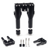 1-1/4" Club Style Top Clamp Straight Upright Modular Handlebar Risers 6″–13″ For Harley Dyna FXR Softail Street bob Road King - pazoma