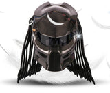 Predator Carbon Fiber Motorcycle Helmet Full Face Iron Warrior Man Helmets Casco De Moto Motociclista Depredador DOT Safety Certification