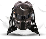 Predator Carbon Fiber Motorcycle Helmet Full Face Iron Warrior Man Helmets Casco De Moto Motociclista Depredador DOT Safety Certification - pazoma