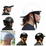 Vintage Helmet Rider Motorcycle Visor Helmet Retro Cool Motorbike Half Face Easy Helmets Japan TT&CO style Fiberglass - pazoma