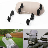 Motorcycle Universal Risen Adjustable Windscreen Visor Kit Windshield Spoiler Air Deflector for BMW F800 R1200GS KAWASAKI YAMAHA Honda - pazoma