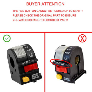 Polaris ATV OEM Handlebar Headlight Hi/Lo Beam Light/Kill/Stop Switch Xpedition Magnum Sportsman Scrambler Xplorer ATP 4x4 400 500 600 700 800 - pazoma