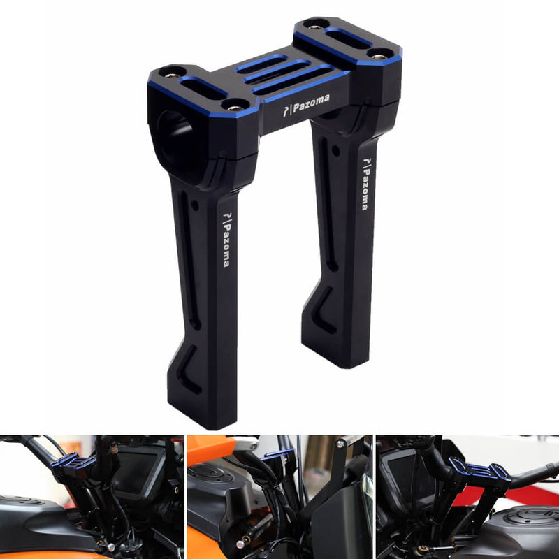 CNC aluminum Handlebar Tall Risers w/Top Clamp Cover kit for Harley Pan America 1250 ST Special CVO RA1250SE RA1250S RA1250 2021-2025 - pazoma