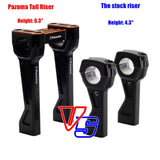 CNC aluminum Handlebar Tall Risers w/Top Clamp Cover kit for Harley Pan America 1250 ST Special CVO RA1250SE RA1250S RA1250 2021-2025 - pazoma