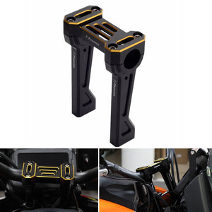 CNC aluminum Handlebar Tall Risers w/Top Clamp Cover kit for Harley Pan America 1250 ST Special RA1250S RA1250 CVO RA1250SE 2021-2025 - pazoma