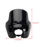 2020-2024 Harley Softail Low Rider S 114 117 FXLRS T-Sport Fairing Outer w/12" Eye Vented Windshield Headlight Relocation Bracket - pazoma