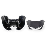 Harley Dyna Street Bob FXR T-Sport TSport Front Fairing Club Style w/12" Eye Shape Vented Windscreen Windshield Headlight Relocation Block - pazoma
