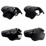 Harley Dyna Street Bob FXR T-Sport TSport Front Fairing Club Style w/12" Eye Shape Vented Windscreen Windshield Headlight Relocation Block - pazoma