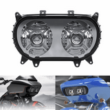 LED Headlight Dual HI/LO Beam Projector Head Lamp w/ DRL For Harley Road Glide Ultra Special Limited ST CVO FLTRU FLTRX FLTRXS FLTRXSE FLTRK