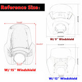 2020-2024 Harley Softail Low Rider S 114 117 FXLRS T-Sport Fairing Windshield w/ 5.75'' LED Headlight + Bracket + Bezels Trim Cover - pazoma