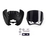 Harley Softail 18+ Street Bob FXBB 114 FXBBS Low Rider FXLR Standard T Sport Fairing w/12" Eye Vented Windshield Headlight Relocation Block - pazoma