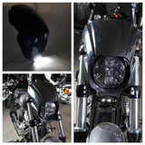 Harley Softail Breakout M8 Breakout 114 FXBR FXBRS Front Headlight Fairing Cover Cowl + LED Headlamp 2018-2022 - pazoma