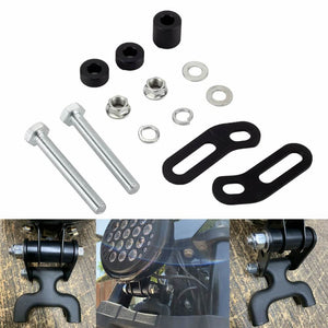 Harley Softail Low Rider S FXLRS to DYNA Headlight Conversion Mount Extension Relocation Bracket Hardware kit For T-sport fairing Sportshield - pazoma