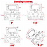 Harley Softail Street Bob Breakout Standard Low Rider ST FXBB FXBR FXST FXLRST Digital Gauge Mount Housing W/Top Clamp Cover Bracket - pazoma