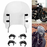 Harley Sportster S 1250 RH1250S Quick-Release Compact Windshield Front Light Fairing Windscreen 2021-2023 - pazoma