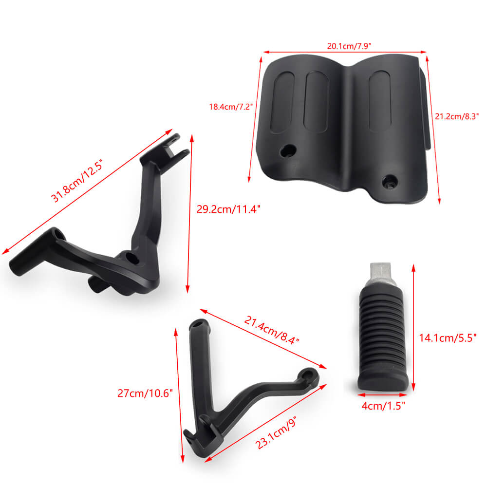 Harley Sportster S 1250 RH1250S Rear Passenger Footpeg Mount Kit Foot Peg Bracket Footrests Support Exhaust Pipe Guard Heat Shield Pedal Docking - pazoma