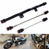 Harley Sportster S RH1250S Highway Peg Bumper Crash Flat-Out Bar Engine Guard Front Rear Axle Fork Wheel Slider Falling Protector Stand 21- - pazoma