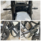 Harley Sportster S RH1250S RH975 Nightster Special RH975S Highway Peg Crash Bar Kit Flat-Out Bar Engine Guard Black 2021-2024 - pazoma